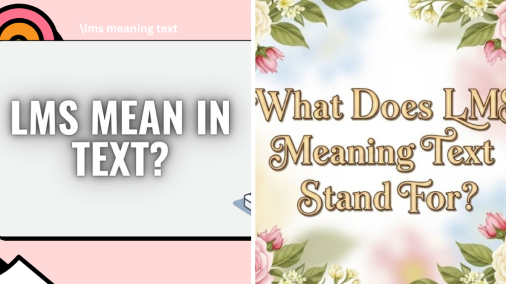 LMS Meaning Text